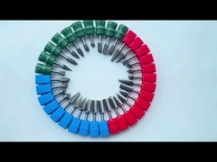 Tête de meulage à double coupe de carbure de polissage