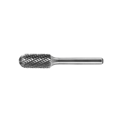 La forme de cylindre avec la tête ronde d'extrémité de rayon a coupé pour les bavures polonaises en acier de carbure en métal en bois