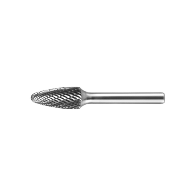 Pièce d'outils de coupe de fraises rotatives en carbure de tungstène à double coupe en forme de F pleine grandeur SF-5M