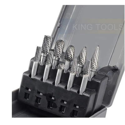 Bon prix Rectifiant graver le carbure de tungstène de polissage Burr Set 10pcs 6mm pour le bois en métal en ligne