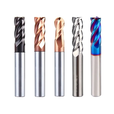 Bon prix Fraise en bout de Cortadores de peu de routeur de commande numérique par ordinateur d'Endmill de carbure de tungstène de la cannelure HRC65 4 pour l'acier inoxydable en ligne