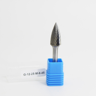 Bon prix 6 mm de tige SG arbre pointu Diamant coupé Carbide Burr coupé unique Diamètre 6-25MM en ligne