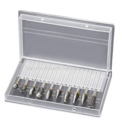 Un bon prix. 10 pièces de carburé de tungstène rotatif avec une tige de 1/8 