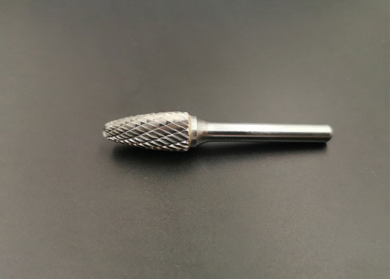 qualité  25mm Double Cut Rotary Cone Carbide Burr For Grinding / Polishing usine