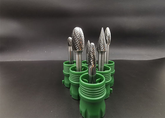 Bon prix Le cône forment les bavures rotatoires de carbure principal de la jambe 10mm de 6mm en ligne
