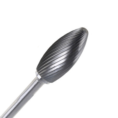 Bon prix Résistance à l'usure argentée de peu de Burr Bits Rotary Tool Grinding de carbure de tungstène de flamme en ligne