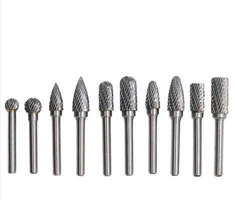 qualité  Brazed Double Cut Rotary Files Carbide Burrs Set 50000RPM usine