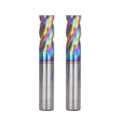 Un bon prix. Le carbure DLC d'arc-en-ciel a enduit le coupeur de fraisage de commande numérique par ordinateur de Mills Fresas d'extrémité pour l'aluminium/cuivre en ligne