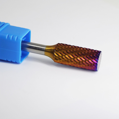Un bon prix. Forage électrique outils de coupe du tungstène bleu nano cuivre revêtement de carbure Burrs en ligne