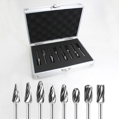 qualité Commande d'essai Acceptable métrique Carbure de tungstène Burr ensemble pour les broyeurs de broyeur à matrices de qualité YG6 usine