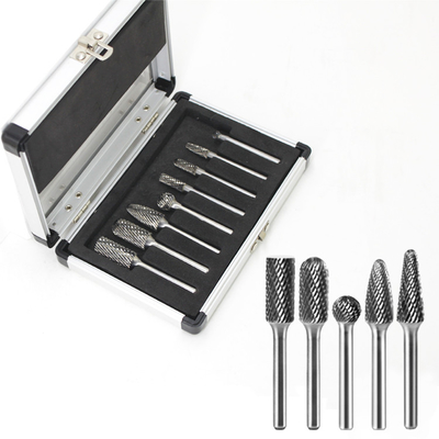 Bon prix Pièces d'outil électrique 6mm Carbure de tungstène Burr Bits Die Grinder Bits Avec LOGO personnalisé en ligne
