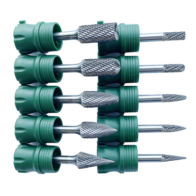 Bon prix Type F 6MM 8MM 10MM 12MM Tête coupée Dia Carbure de tungstène Burrs Bits Forme d'arbre en ligne