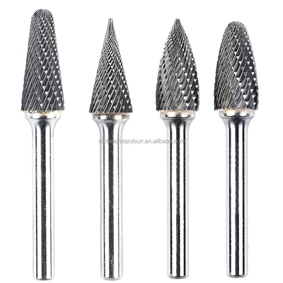 Un bon prix. 10 pièces de tungstène Carbide Burr Set 6 mm 1/4 Shank double coupe pour le bois métallique en ligne