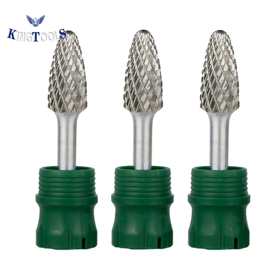 Un bon prix. Fraise rotative en carbure de tungstène SF-5, forme d'arbre à double taille, queue de 1/4