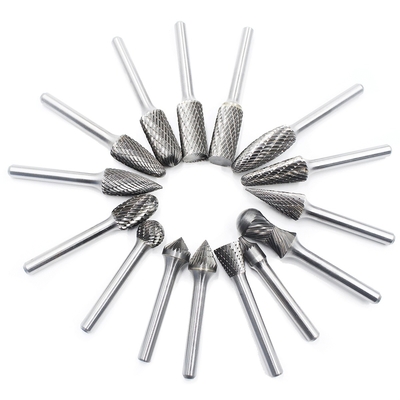 Un bon prix. Fraise rotative en carbure de tungstène à double taille, queue de 1/4 pour acier, plastique, bois en ligne