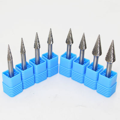 Un bon prix. Cone Shape Abrasive YG7 Grade Tungsten Carbide Rotary Burr for Hardened Steel with Double Cut and Polished Surface en ligne