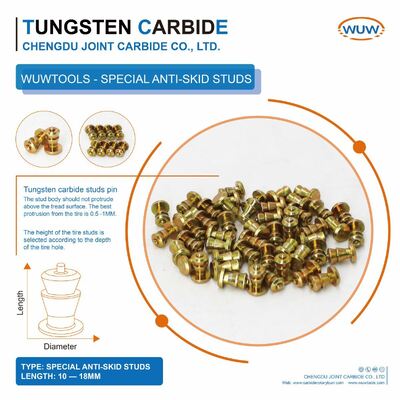 Un bon prix. Customized Tungsten Carbide Snow Tire Studs with 5.7-15 MM Overall Length and 6.5-12 MM Diameter for Bicycles Scooters ATV-UTV Forklift Auto Truck Off-Road Vehicle en ligne