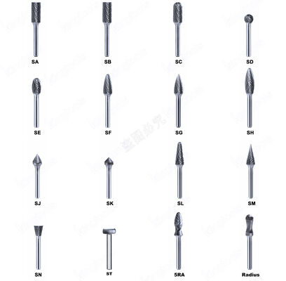 Un bon prix. Fraise rotative en carbure de tungstène fritté avec queue de 1/4